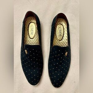 Men's Navy Blue Studded Loafers perfect for prom or formal events